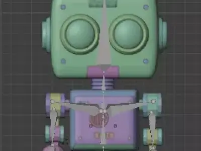 robot 3D model 11