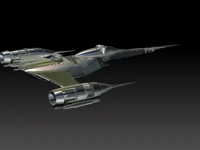 Naboo Star Fighter Mandalorian Version 3D print model