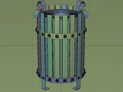 Street Trash Low-poly 3D model