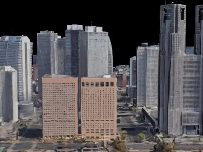 Tokyo City Map 3D model