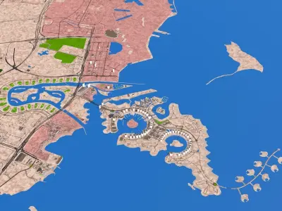 Doha city Qatar full October 2020 3d model 3D model