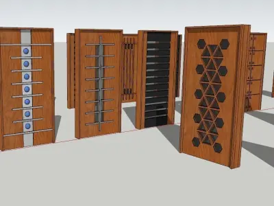 all types of interior doors are available 3D print model