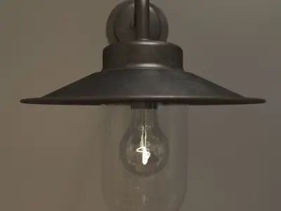 Exterior metal lamp 3D model
