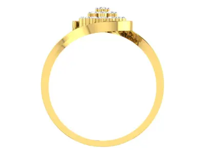 Women Ring Render 3dm STL OBJ FBX Details 3D print model 17