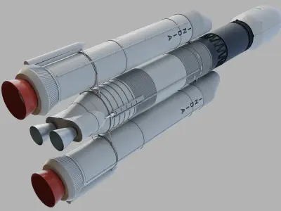 ISRO GSLV MK3  3D print model
