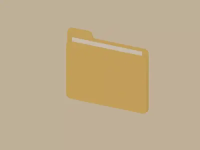 Folder Low-poly 3D model
