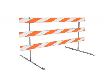 Steel Barricade 02 3D model