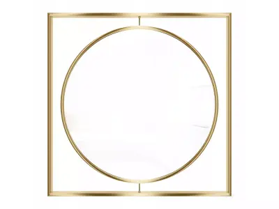 Mirror in a metal frame GZ-M1064 3D model