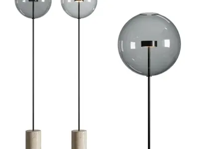 Soffio Floor Lamp by Giopato Coombes Low-poly 3D model