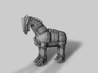 Trojan horse 3D model