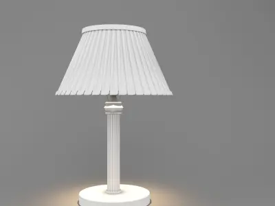 BedroomLamp table lamp with shade 3D print model