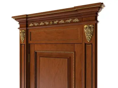 wood door Bakokko 3D model