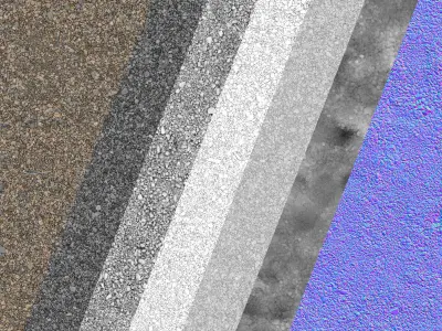 River Pebbles 3D model