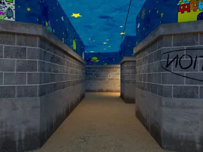 Squid Game season 3 Hide and seek game scene 3D model