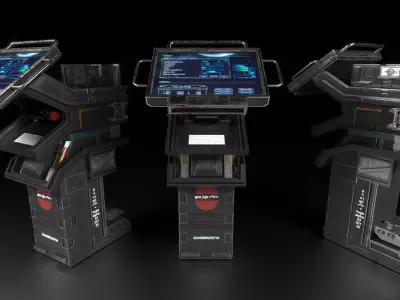 Sci-Fi Console 3D model