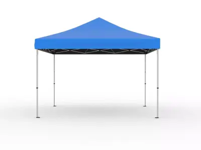 Folding Tent Low-poly 3D model