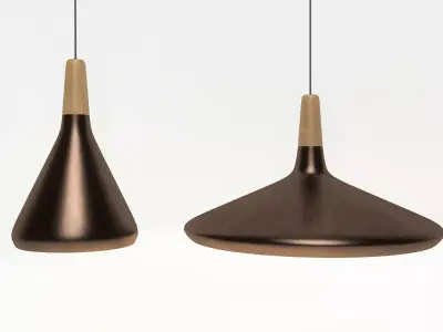 FLOAT 39 18 copper pendant by Nordlux 3D model