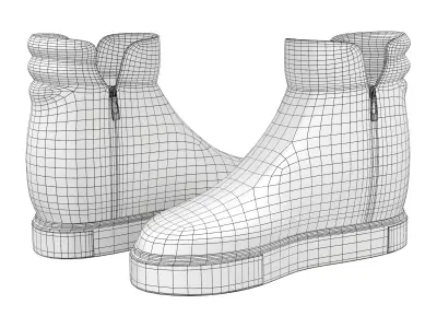 Street Style Fashion Sneakers Low-poly 3D model