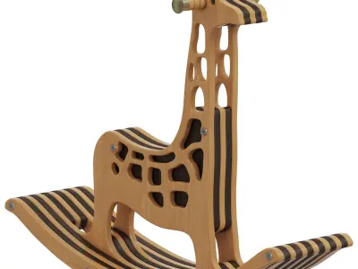 Home Concept Giraffe Rocking Chair 3D model