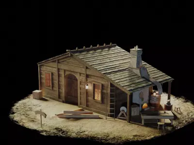 Old Blacksmith House 3D model