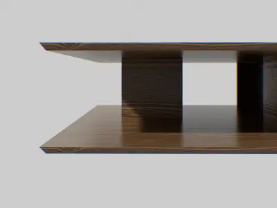 Modern coffee-table Low-poly 3D model