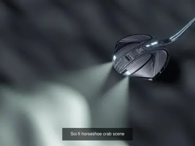 SCi-Fi set spaceship 3D Model Pack