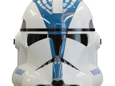 highly accurate Clone Trooper Phase 2 live action helmet 3D print model
