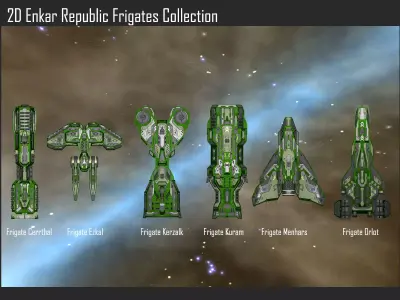 2D Enkar Republic Frigates Collection Texture