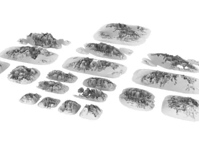 Eroded Rock Desert 3D print model