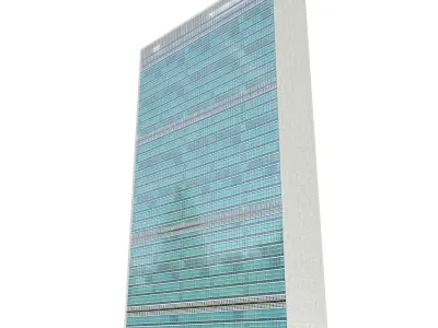 United Nation Headquarter Main Building Low-poly 3D model