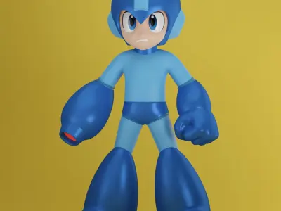 Rockman MegaMan 3D model Nes Famicom Japan 3D model