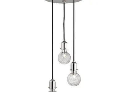 Kyler Light Cluster Bulb Pendant - 2 colour 3D model