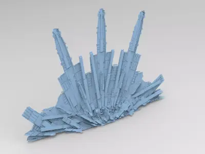 Sci fi Scorpion Claw rock 2 3D model