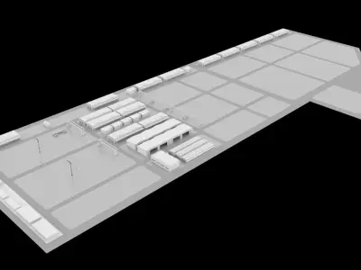 Ras Al Khair Fabrication Yard 3D model
