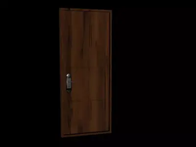 Door Interior model Low-poly 3D model