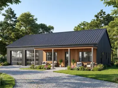 Modern 2 Bed Ground Floor House  Big Garage  Open Living 3D model