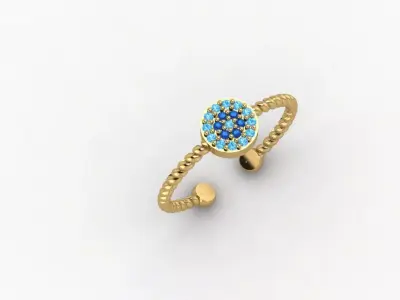 Ring - Gold - Silver 3D print model