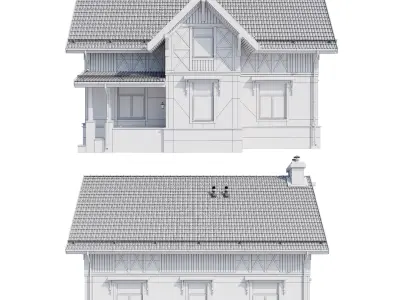 Modern house v76 3D model