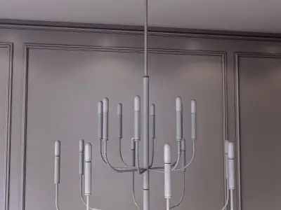 Brianna Large Two-Tier Chandelier 3D model