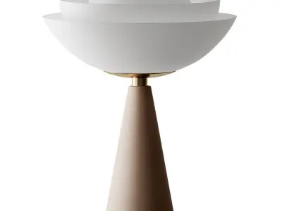 Lotus Table Lamp in Brass by Serena Confalonieri 3D model