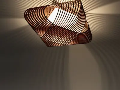 Plywood Lamp 3D model