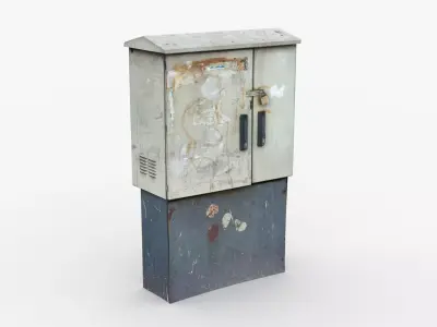 Distribution Board 2 Scan Low-poly 3D model