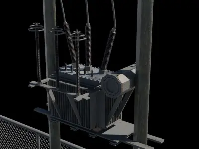 ELECTRICITY SUB STATION 3D model