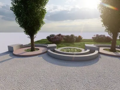 City park-Park-landscape 3D model buy