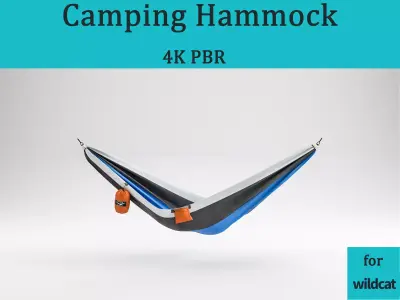 Camping Hammock 01 4K PBR 3D model