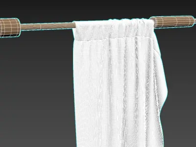 Curtain 3D model 19