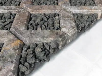 Ecoparkin rock pebble 3D model
