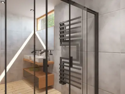 Bathroom 01 Low-poly 3D model