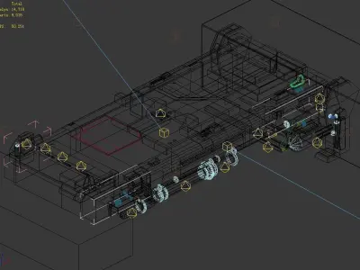 Space ship - bridge 02 3D model