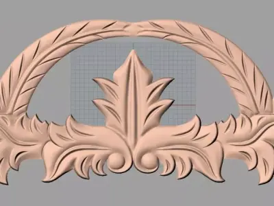 Artcam Aspire 3D relief models STL Files used for CNC E607 3D model